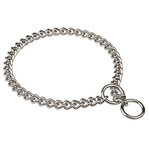 Chromium Plated Fur Saver Collar from Herm Sprenger - Click Image to Close